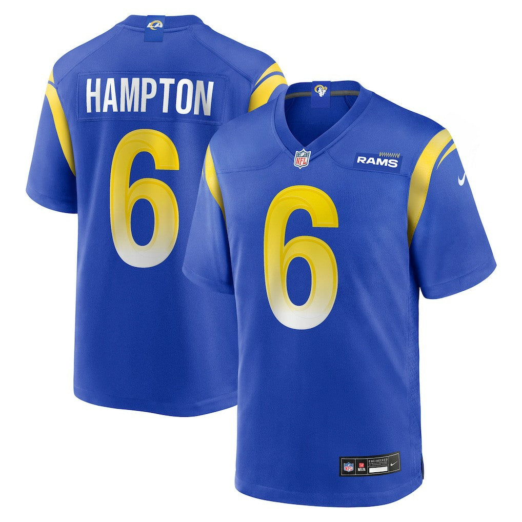 NFL Los Angeles Rams Nick Hampton  Team Game Jersey