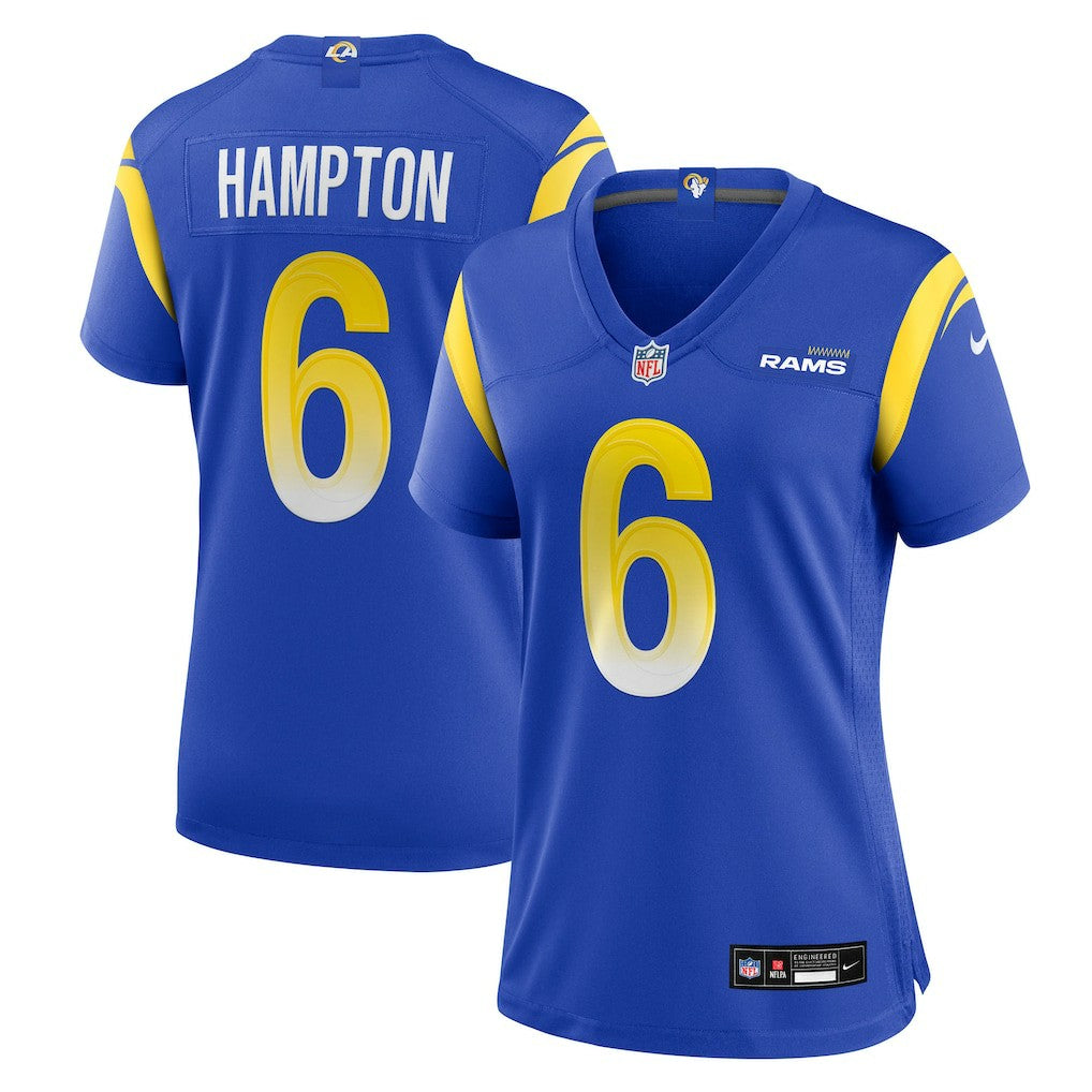 NFL Los Angeles Rams Nick Hampton  Women's Team Game Jersey