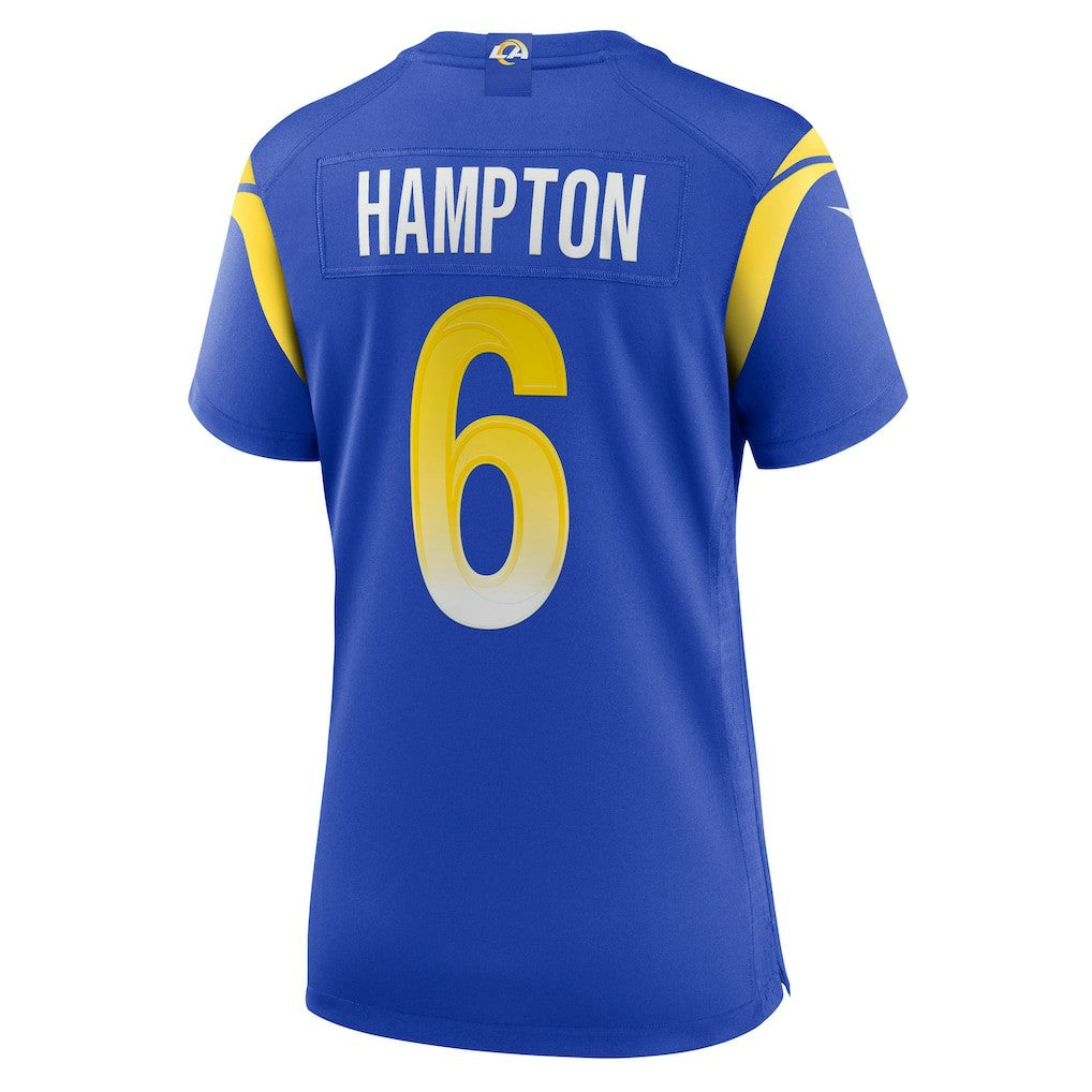 NFL Los Angeles Rams Nick Hampton  Women's Team Game Jersey