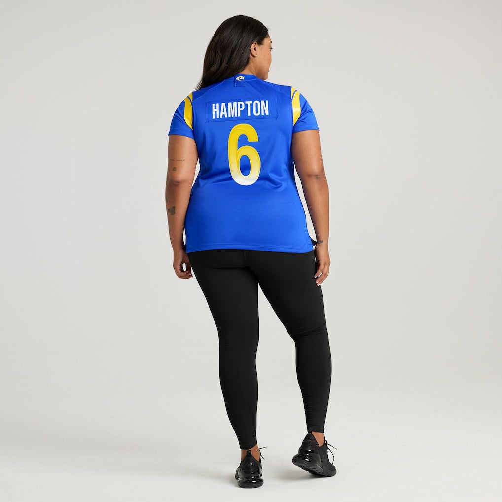 NFL Los Angeles Rams Nick Hampton  Women's Team Game Jersey