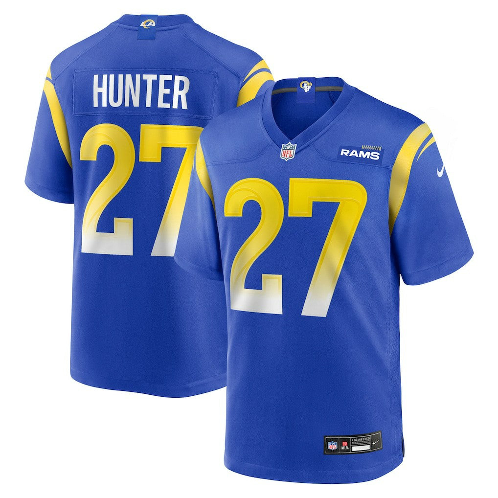 NFL Los Angeles Rams Jarquez Hunter  Team Game Jersey
