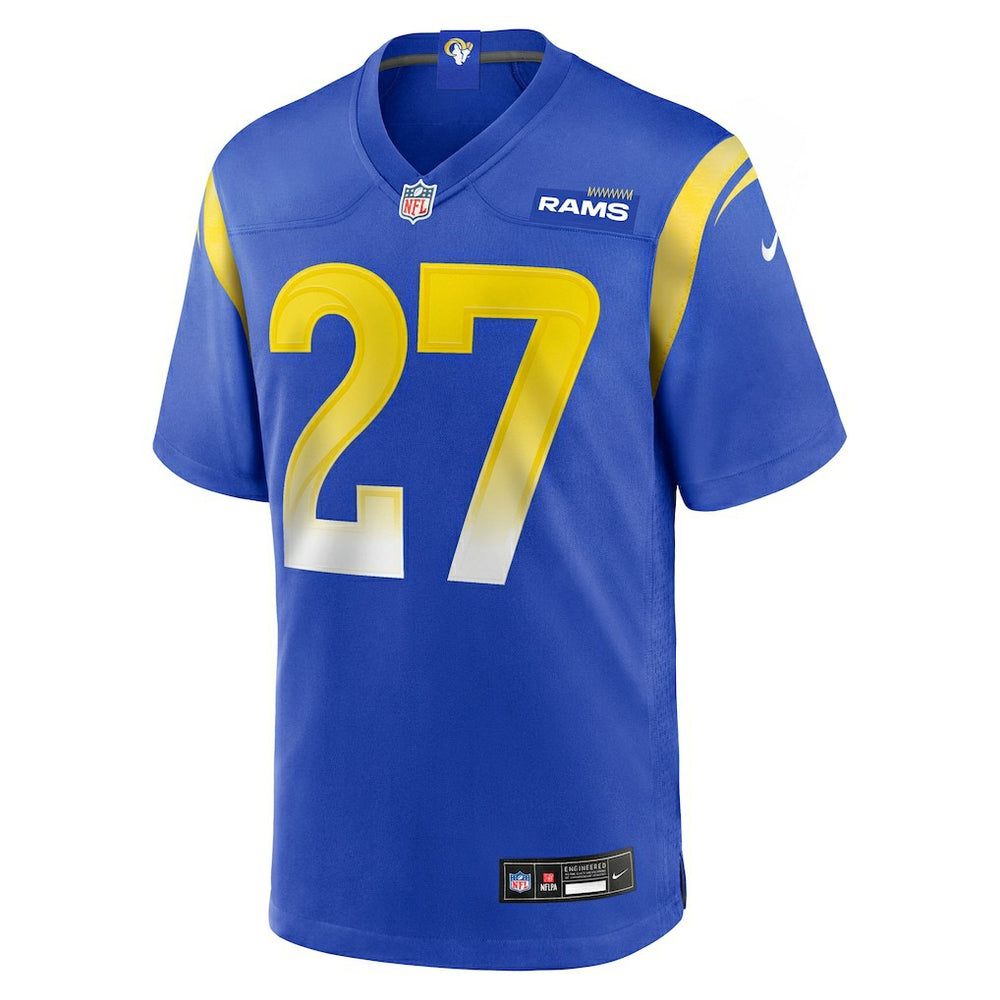 NFL Los Angeles Rams Jarquez Hunter  Team Game Jersey