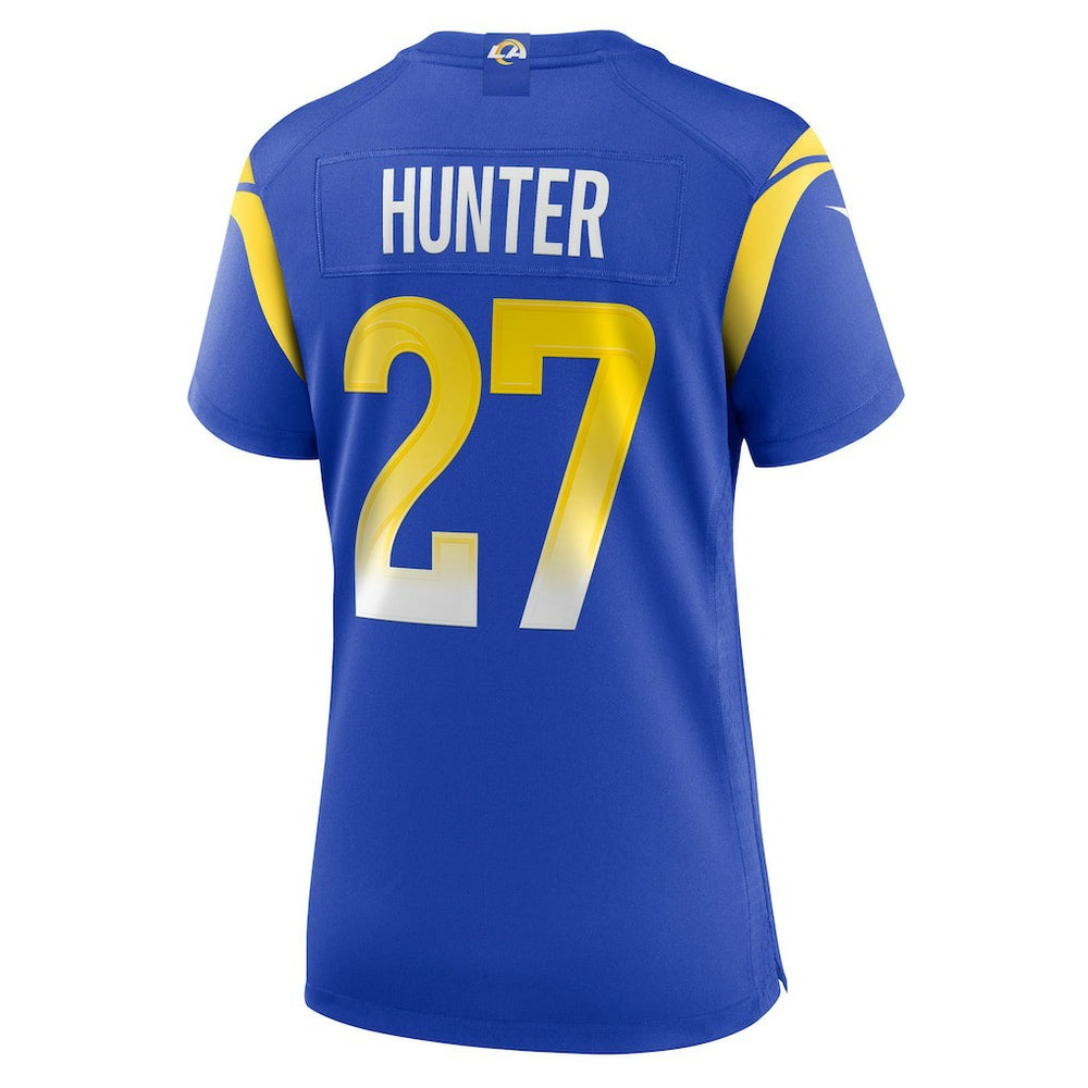 NFL Los Angeles Rams Jarquez Hunter  Women's Team Game Jersey