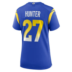 NFL Los Angeles Rams Jarquez Hunter  Women's Team Game Jersey