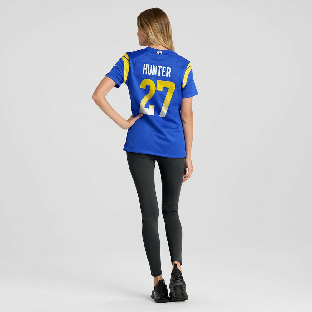 NFL Los Angeles Rams Jarquez Hunter  Women's Team Game Jersey
