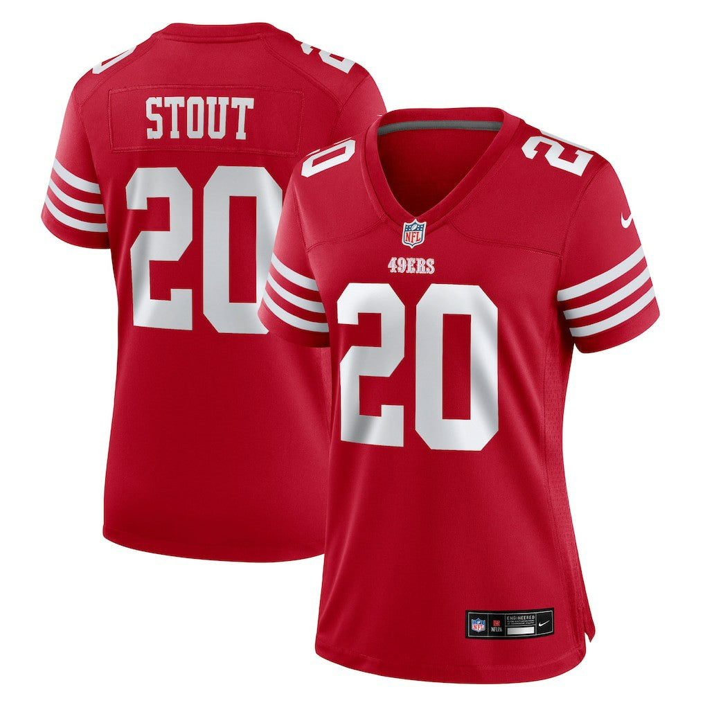 NFL San Francisco 49ers Upton Stout  Women's Team Game Jersey