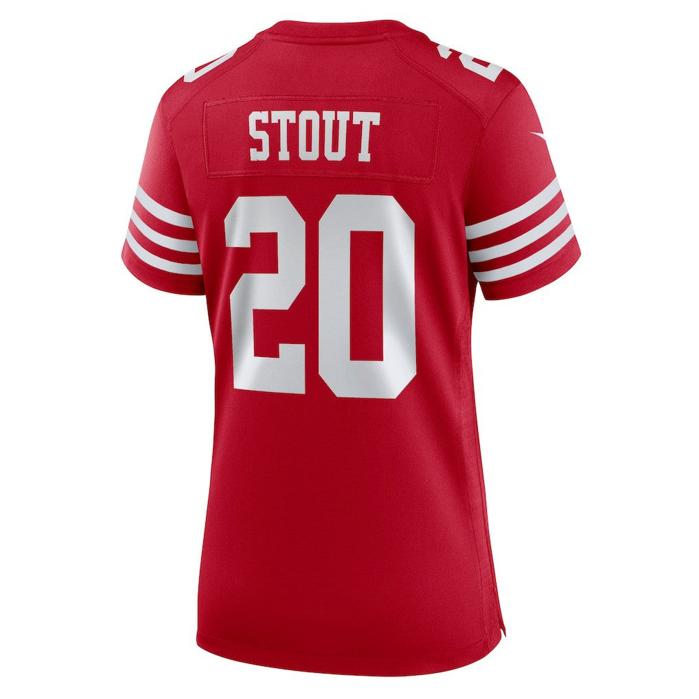 NFL San Francisco 49ers Upton Stout  Women's Team Game Jersey