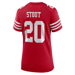 NFL San Francisco 49ers Upton Stout  Women's Team Game Jersey