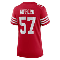 NFL San Francisco 49ers Luke Gifford  Women's Team Game Jersey