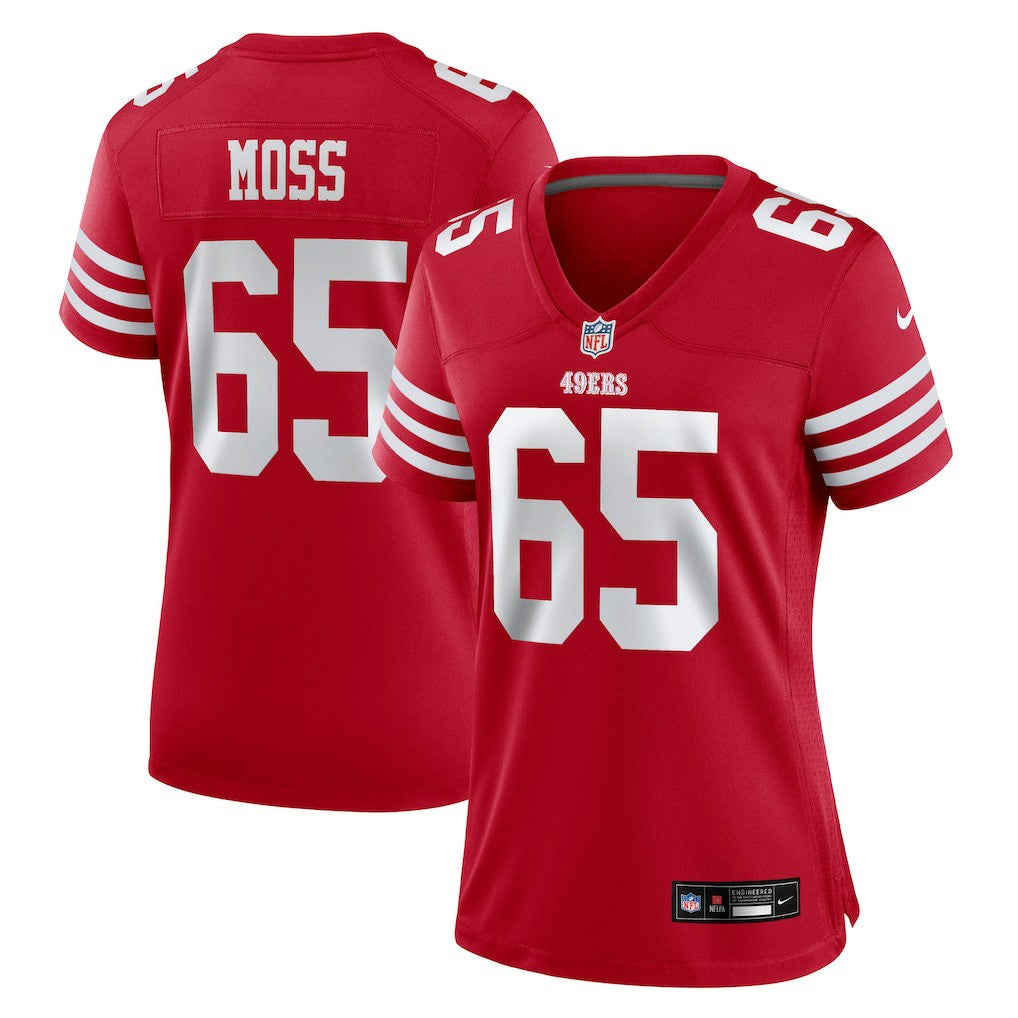 NFL San Francisco 49ers Drew Moss  Women's Team Game Jersey