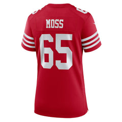 NFL San Francisco 49ers Drew Moss  Women's Team Game Jersey
