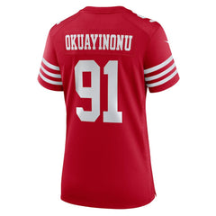 NFL San Francisco 49ers Sam Okuayinonu  Women's Team Game Jersey