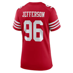 NFL San Francisco 49ers Jordan Jefferson  Women's Team Game Jersey