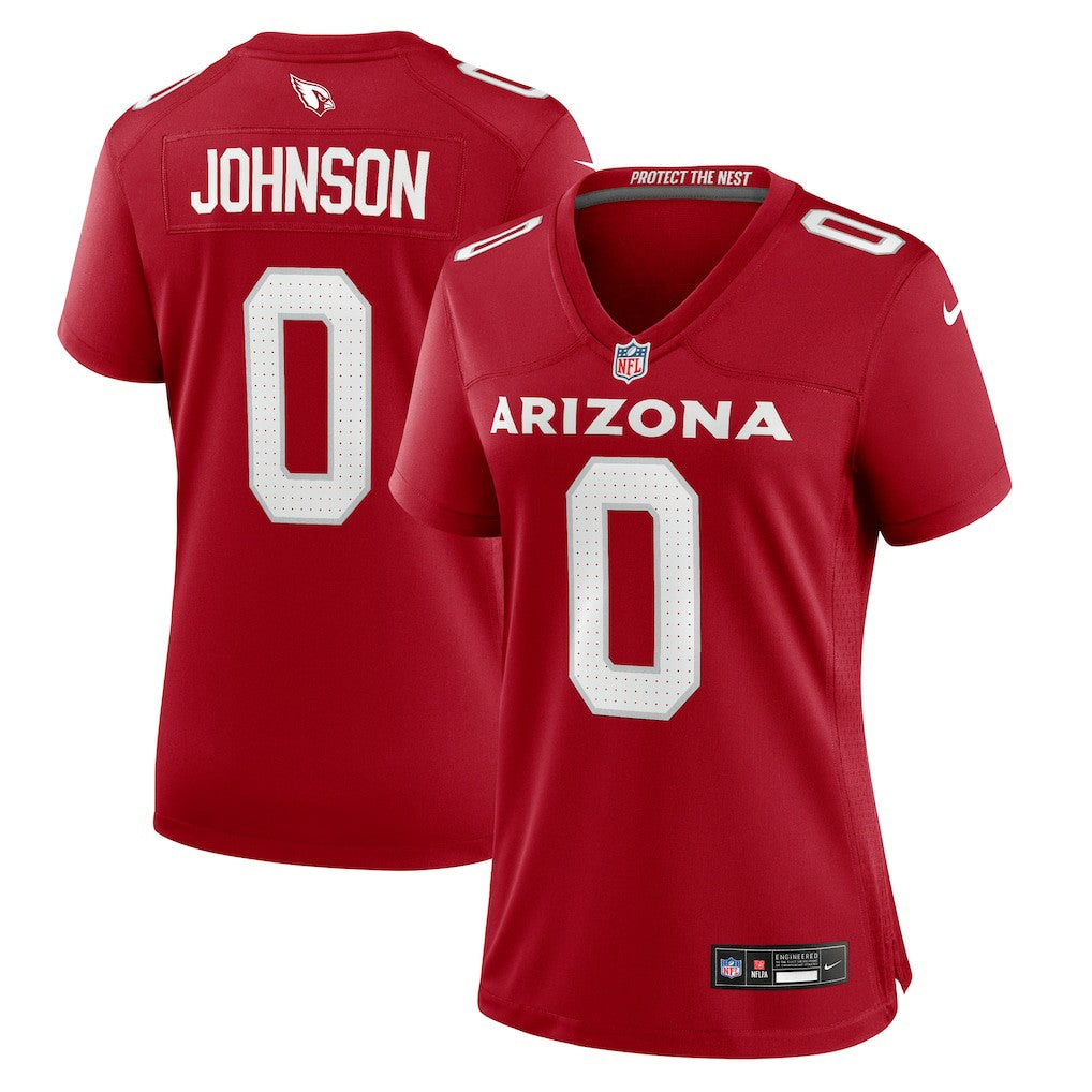 NFL Arizona Cardinals Will Johnson  Women's Team Game Jersey