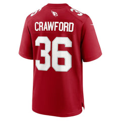 NFL Arizona Cardinals Kitan Crawford  Team Game Jersey