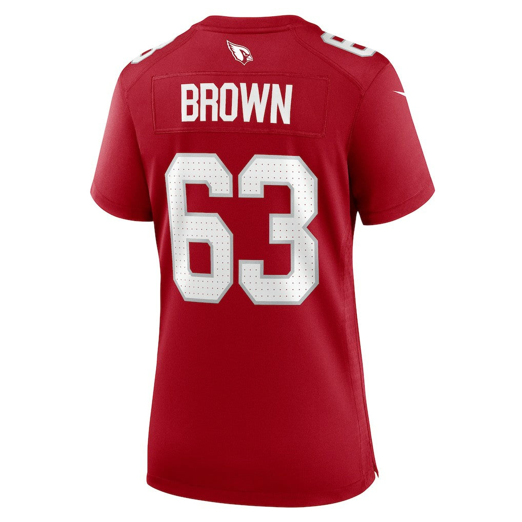 NFL Arizona Cardinals Evan Brown  Women's Team Game Jersey