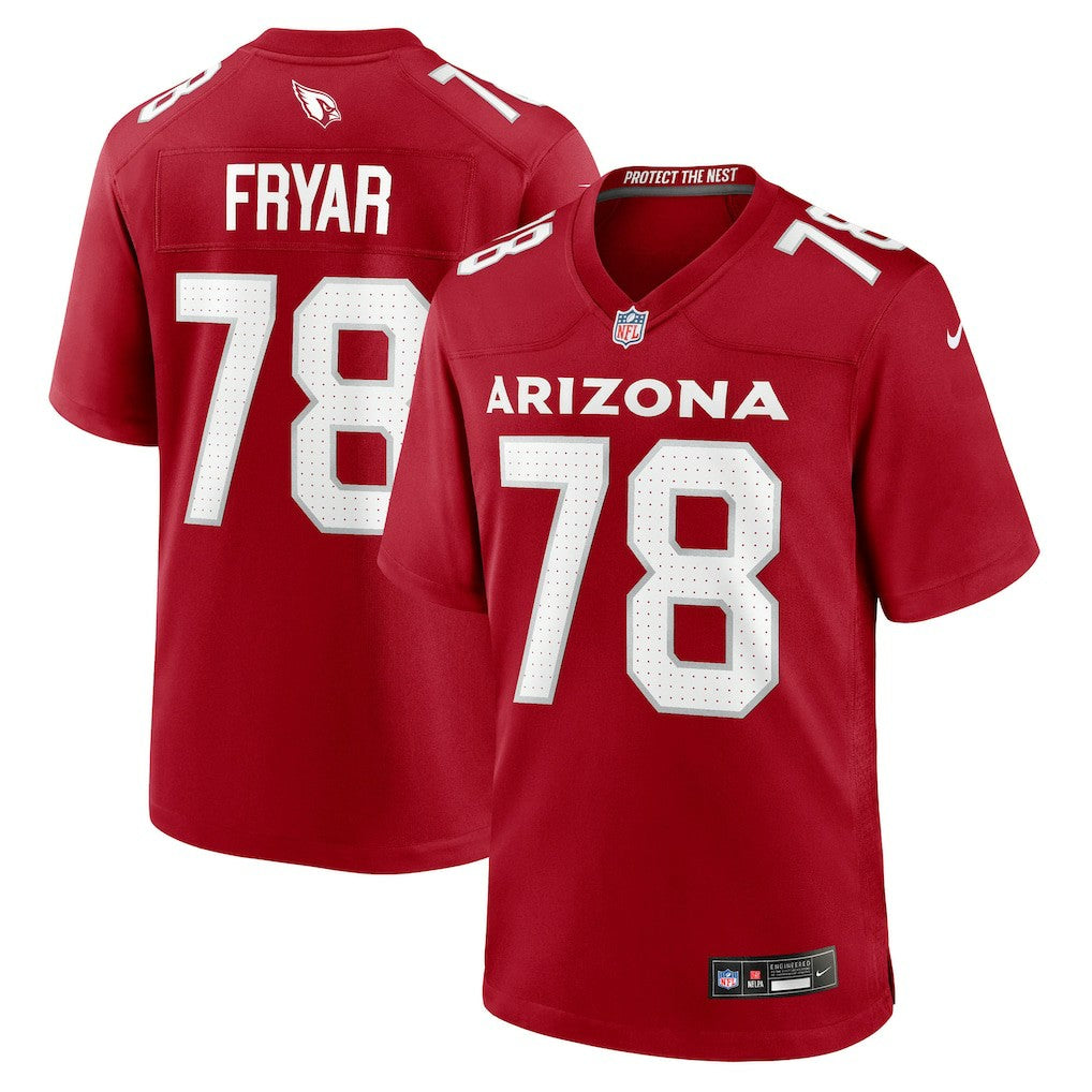 NFL Arizona Cardinals Josh Fryar  Team Game Jersey