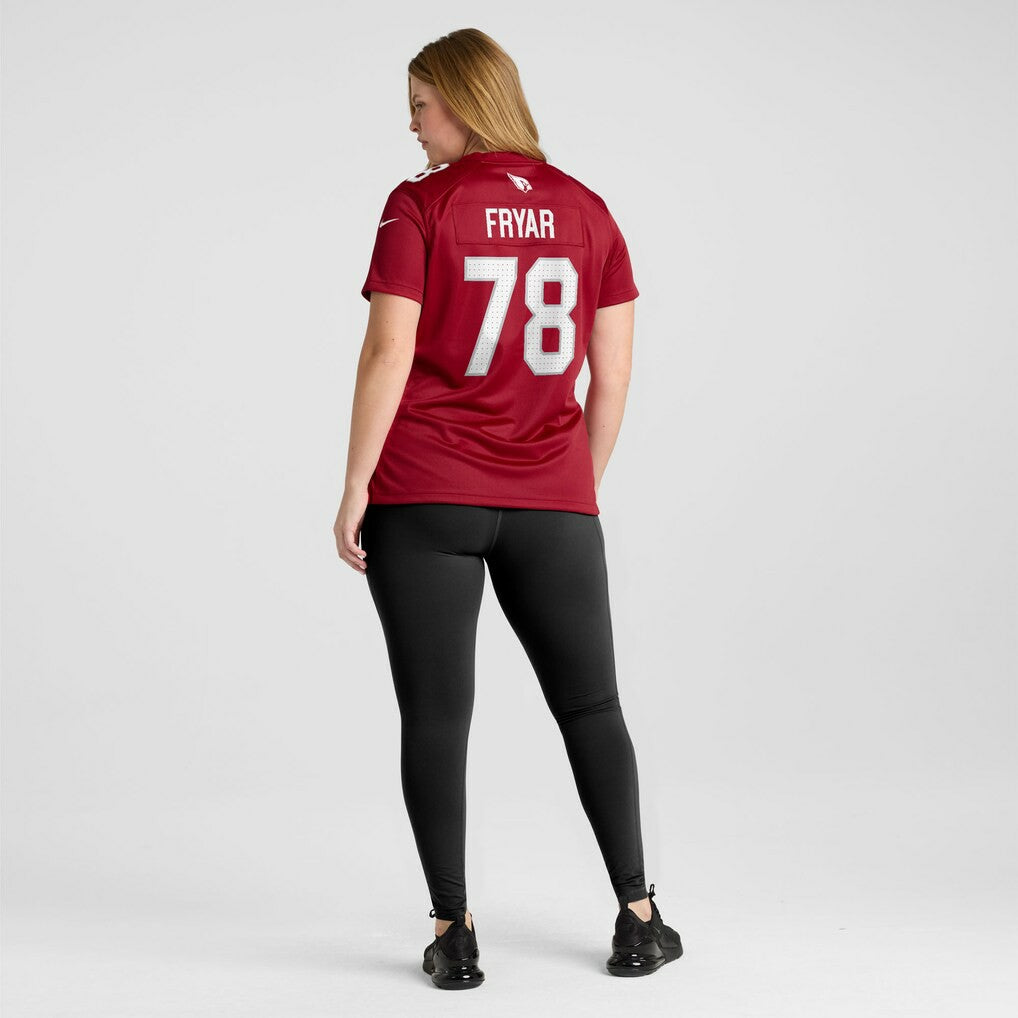 NFL Arizona Cardinals Josh Fryar  Women's Team Game Jersey