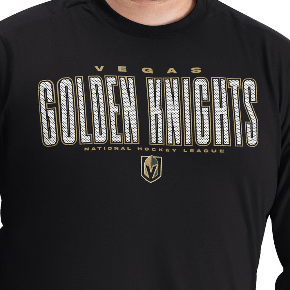 Vegas Golden Knights G-III Sports by Carl Banks Adaptive Mesh Effect Long Sleeve T-Shirt