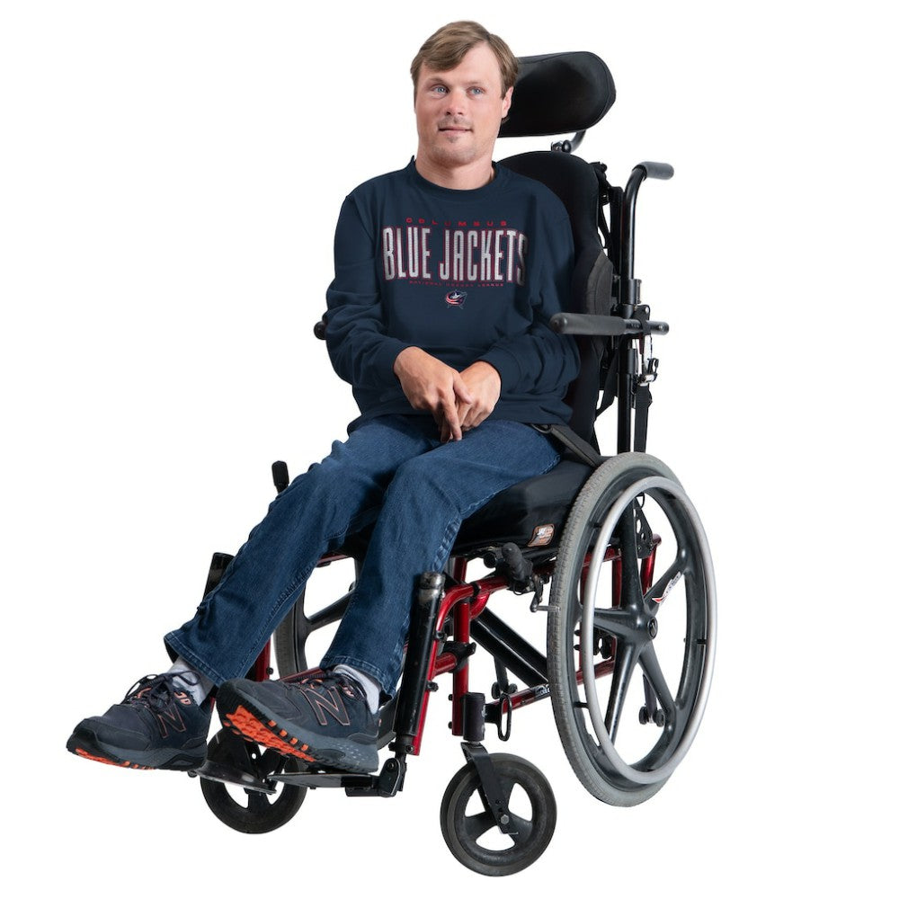 Columbus Blue Jackets G-III Sports by Carl Banks Adaptive Mesh Effect Long Sleeve T-Shirt