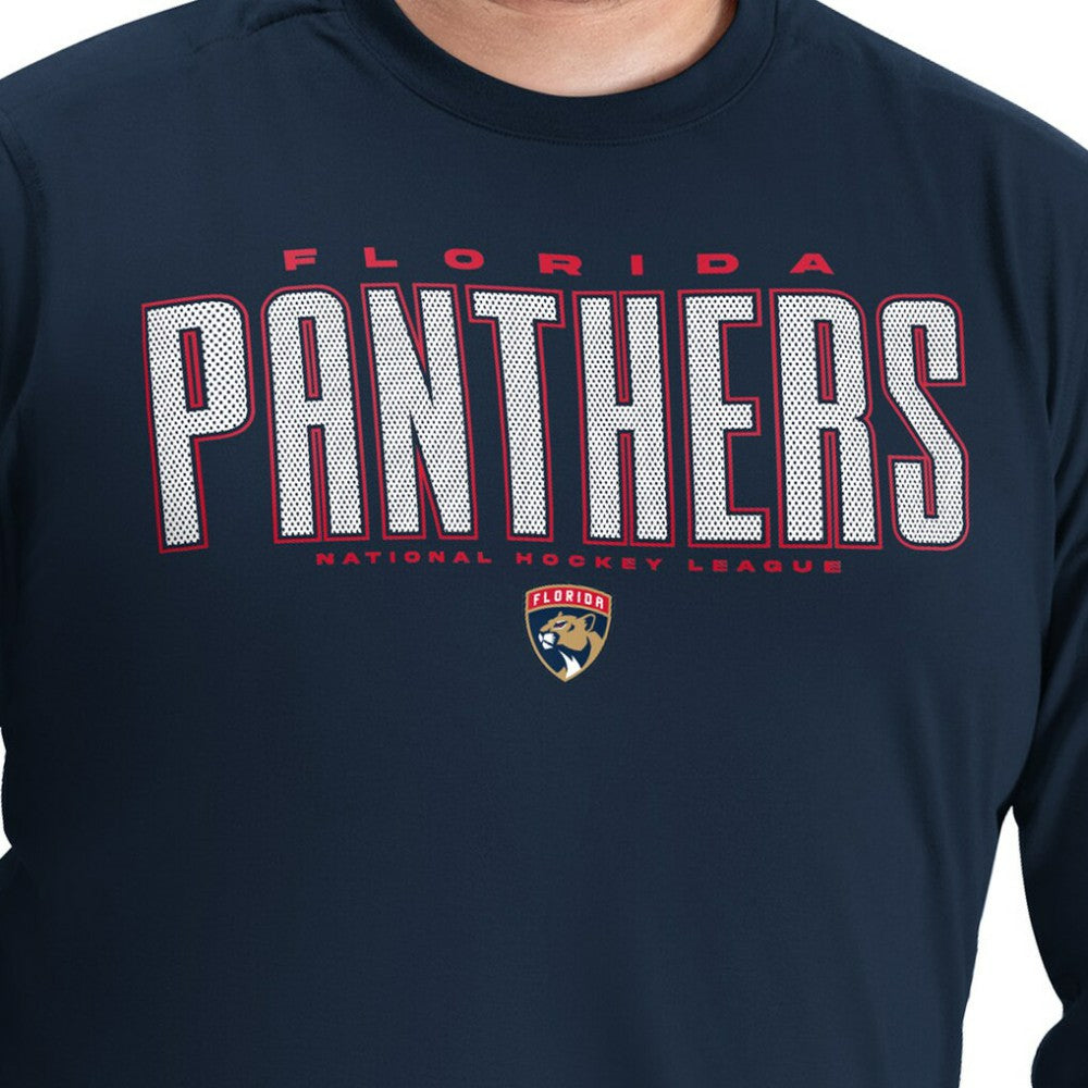 Florida Panthers G-III Sports by Carl Banks Adaptive Mesh Effect Long Sleeve T-Shirt