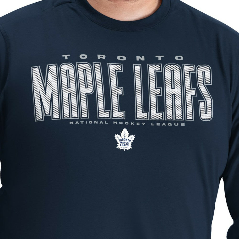 Toronto Maple Leafs G-III Sports by Carl Banks Adaptive Mesh Effect Long Sleeve T-Shirt