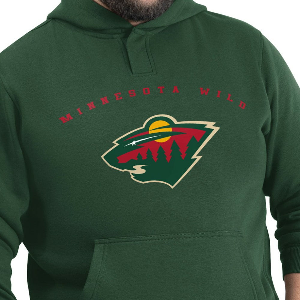 Minnesota Wild G-III Sports by Carl Banks Adaptive Classic Team Arc Fleece Hoodie