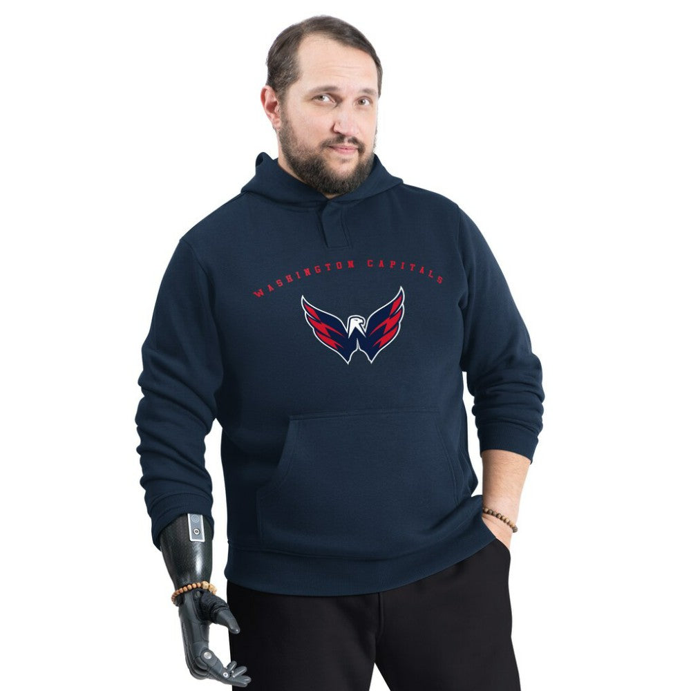 Washington Capitals G-III Sports by Carl Banks Adaptive Classic Team Arc Fleece Hoodie