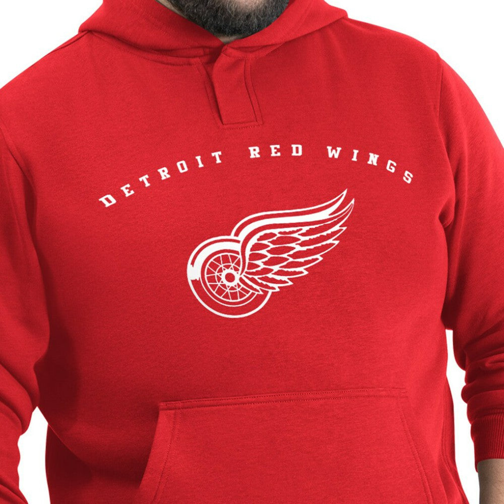 Detroit Red Wings G-III Sports by Carl Banks Adaptive Classic Team Arc Fleece Hoodie