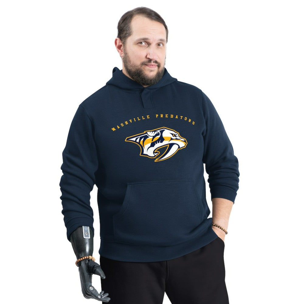 Nashville Predators G-III Sports by Carl Banks Adaptive Classic Team Arc Fleece Hoodie