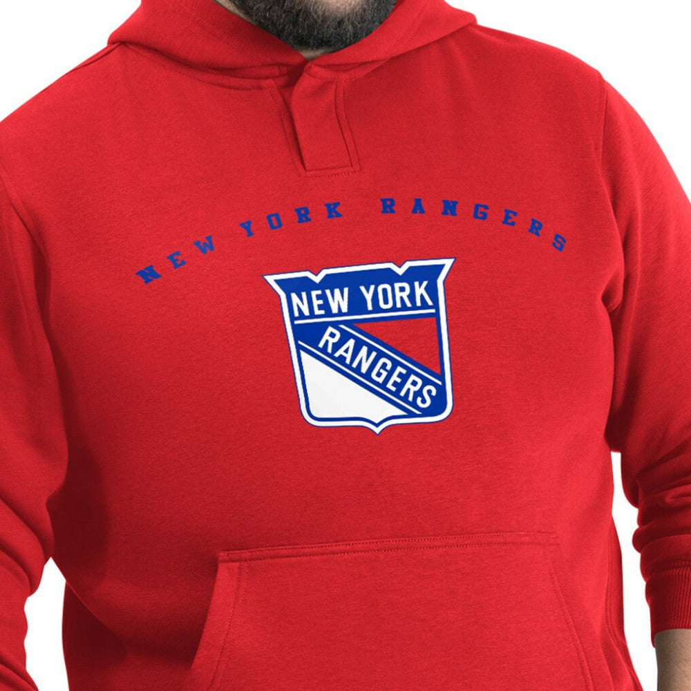New York Rangers G-III Sports by Carl Banks Adaptive Classic Team Arc Fleece Hoodie