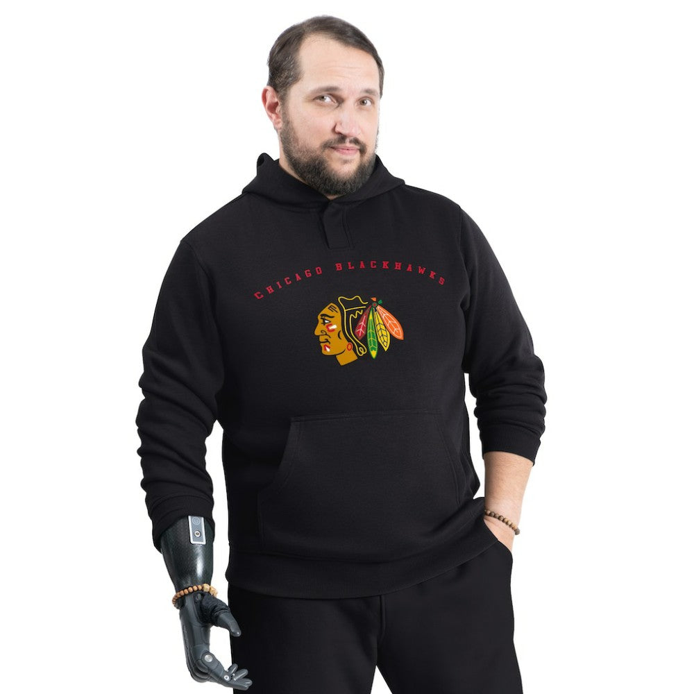 Chicago Blackhawks G-III Sports by Carl Banks Adaptive Classic Team Arc Fleece Hoodie