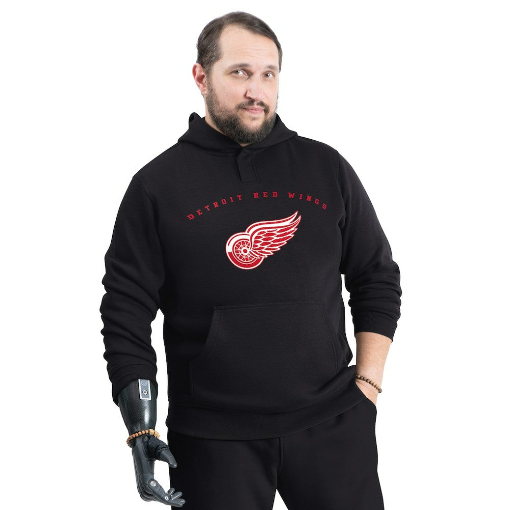 Detroit Red Wings G-III Sports by Carl Banks Adaptive Classic Team Arc Fleece Hoodie