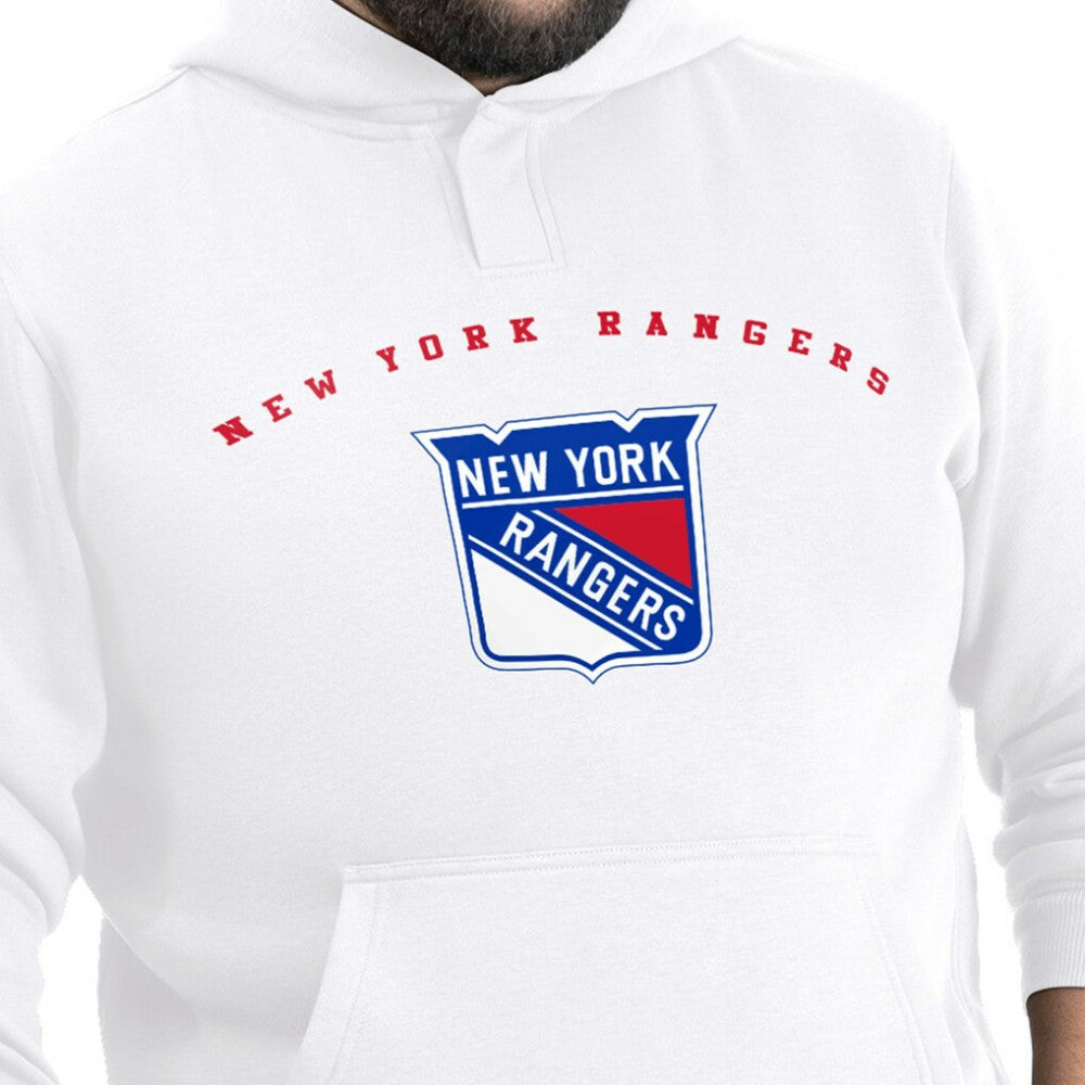 New York Rangers G-III Sports by Carl Banks Adaptive Classic Team Arc Fleece Hoodie