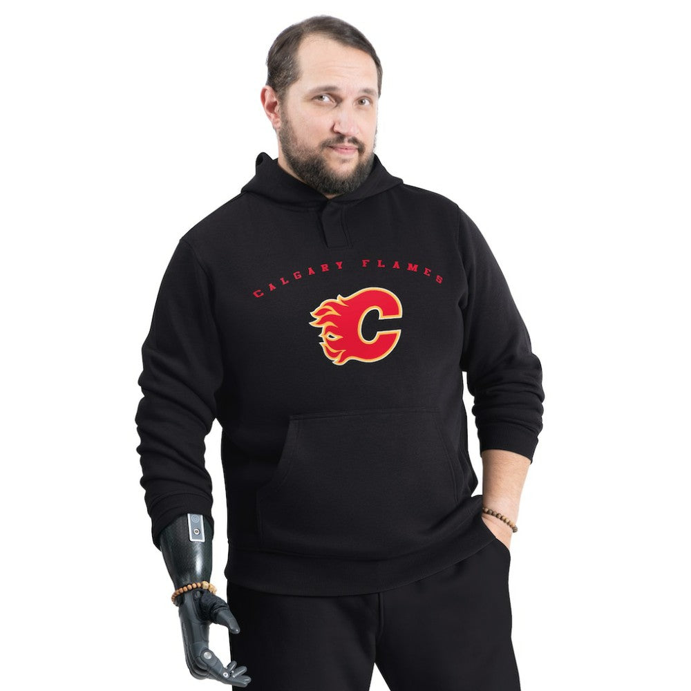 Calgary Flames G-III Sports by Carl Banks Adaptive Classic Team Arc Fleece Hoodie