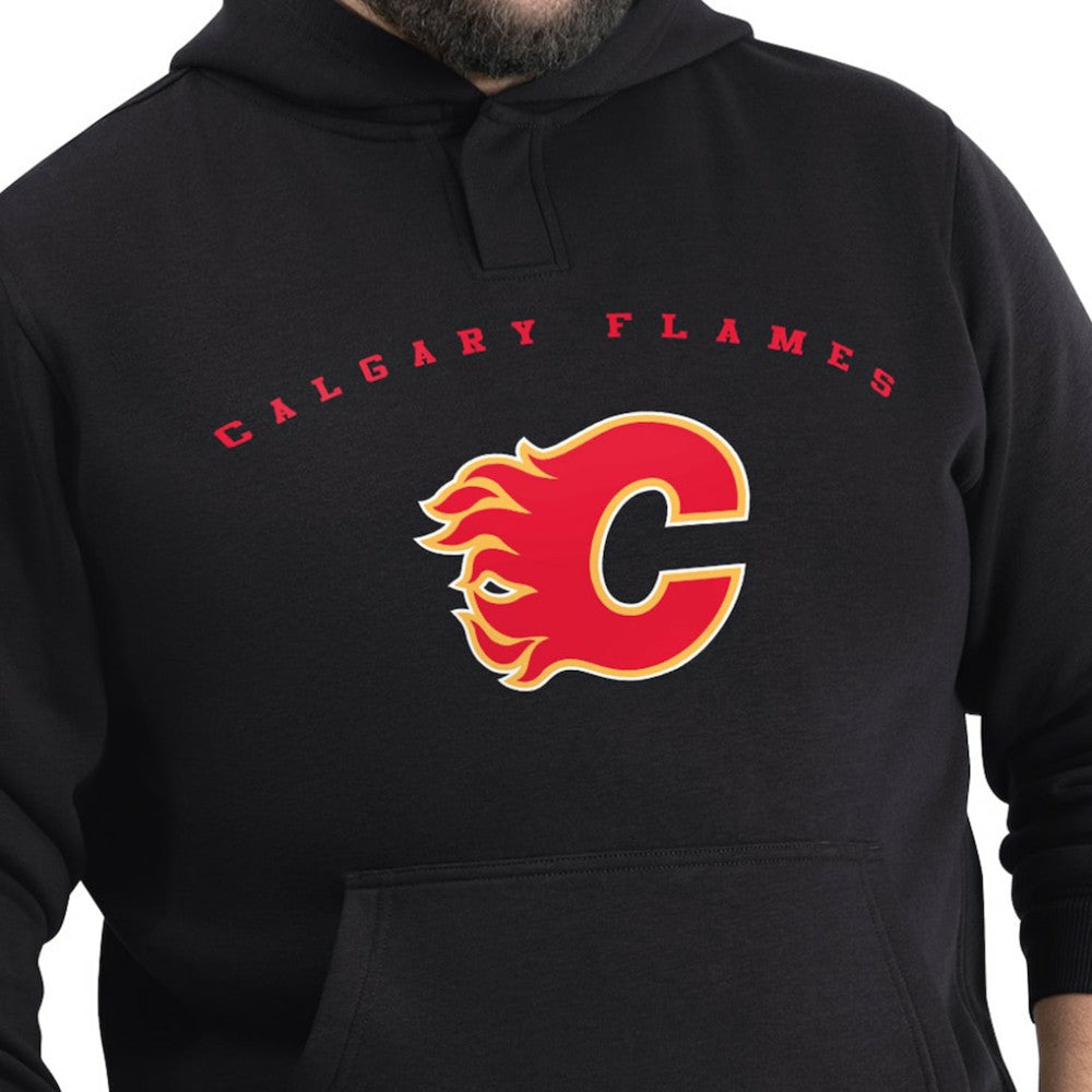 Calgary Flames G-III Sports by Carl Banks Adaptive Classic Team Arc Fleece Hoodie