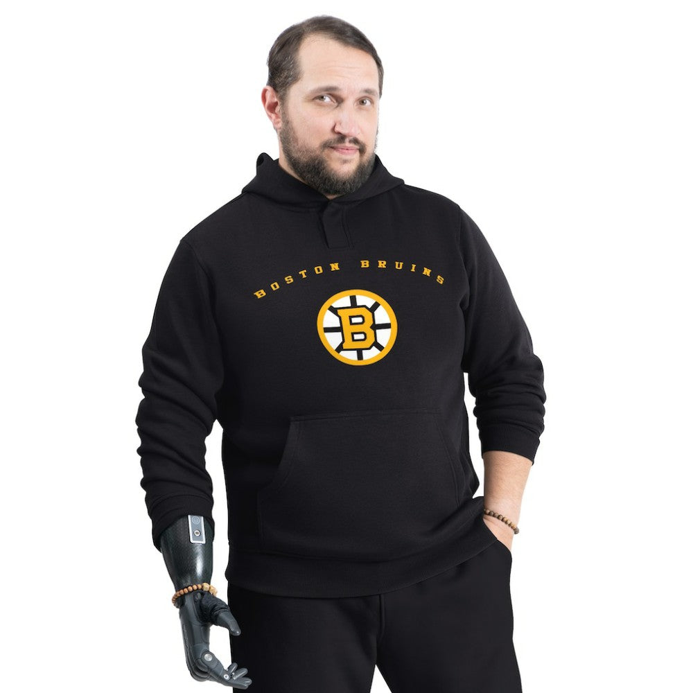 Boston Bruins G-III Sports by Carl Banks Adaptive Classic Team Arc Fleece Hoodie