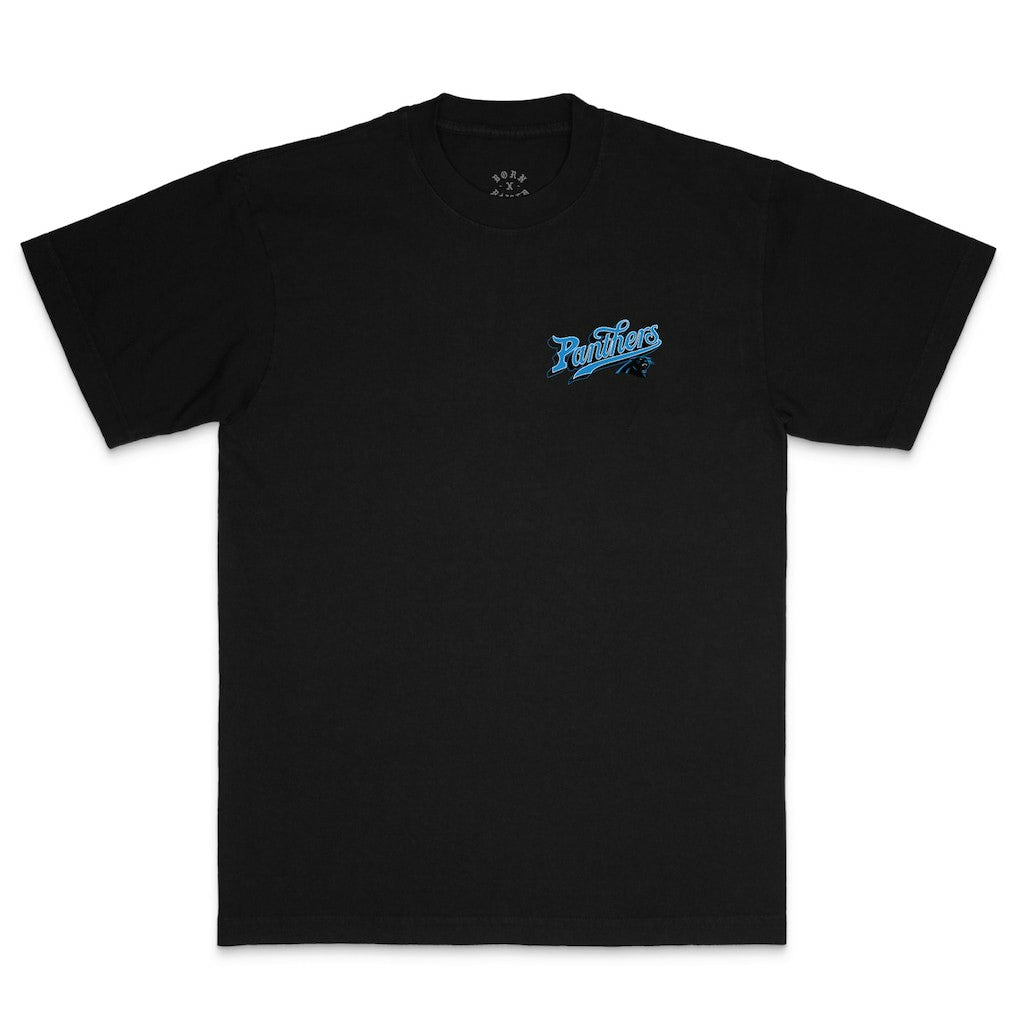 NFL Carolina Panthers Born x Raised Unisex Pro Script T-Shirt