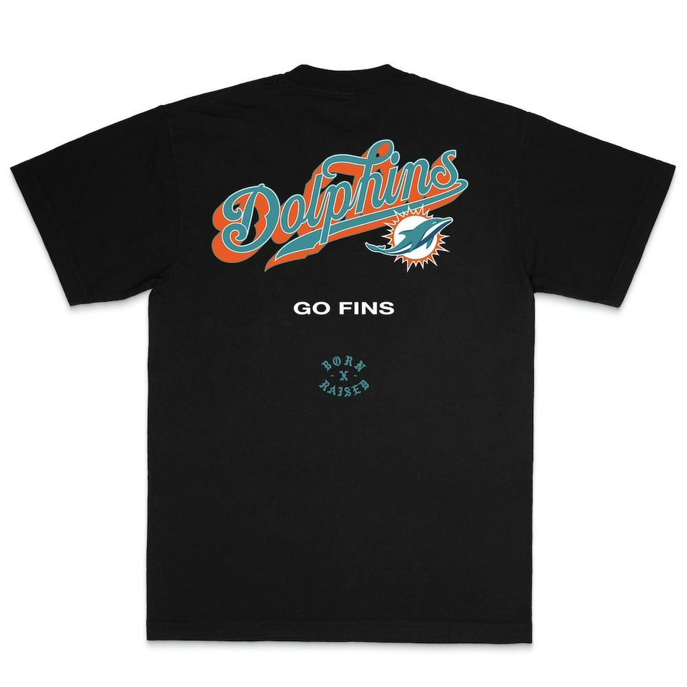 NFL Miami Dolphins Born x Raised Unisex Pro Script T-Shirt