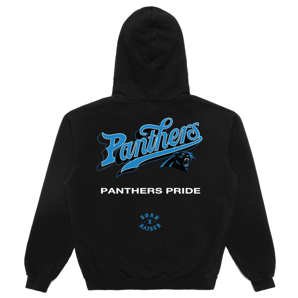 NFL Carolina Panthers Born x Raised Unisex Pro Script Hoodie