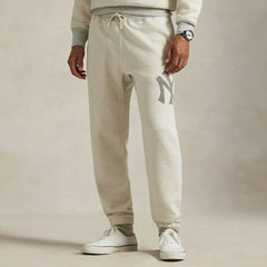 Yankees Polo Ralph Lauren Vintage Fleece Sweatpants - Cream