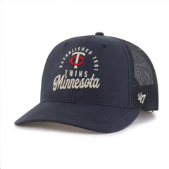 Minnesota Twins Pitstop Trucker Adjustable Hat - Navy | 47 brand
