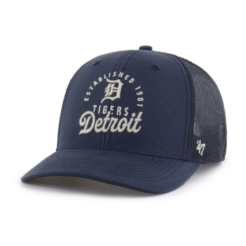 Detroit Tigers Pitstop Trucker Adjustable Hat - Navy | 47 brand