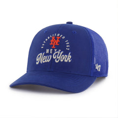 New York Mets Pitstop Trucker Adjustable Hat - Royal | 47 brand