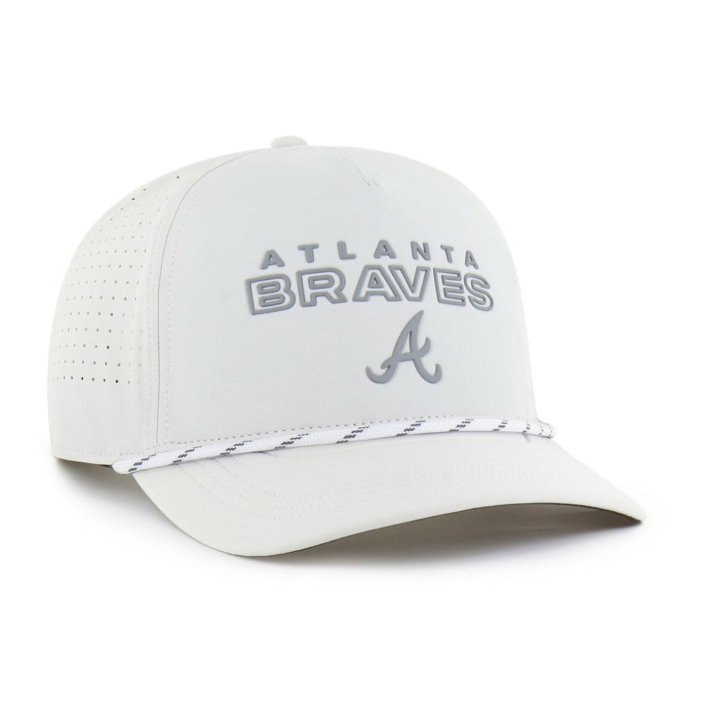 Atlanta Braves Forward Vault Hitch Adjustable Hat - White | 47 brand