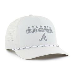 Atlanta Braves Forward Vault Hitch Adjustable Hat - White | 47 brand