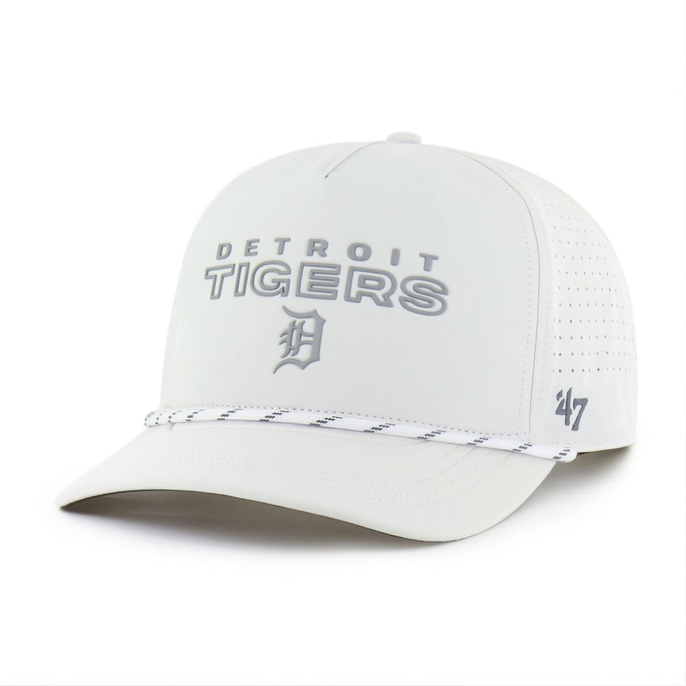 Detroit Tigers Forward Vault Hitch Adjustable Hat - White | 47 brand