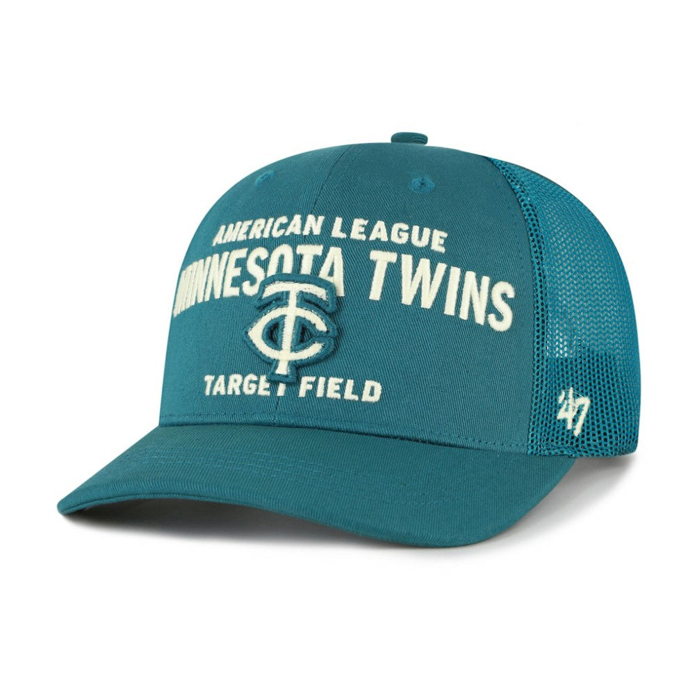 Minnesota Twins Contemporary Hitch Adjustable Trucker Hat - Teal | 47 brand