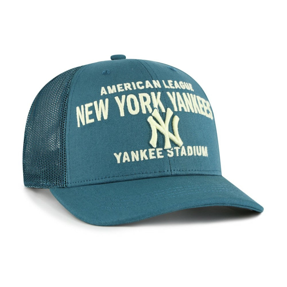 New York Yankees Contemporary Hitch Adjustable Trucker Hat - Teal | 47 brand