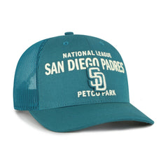 San Diego Padres Contemporary Hitch Adjustable Trucker Hat - Teal | 47 brand